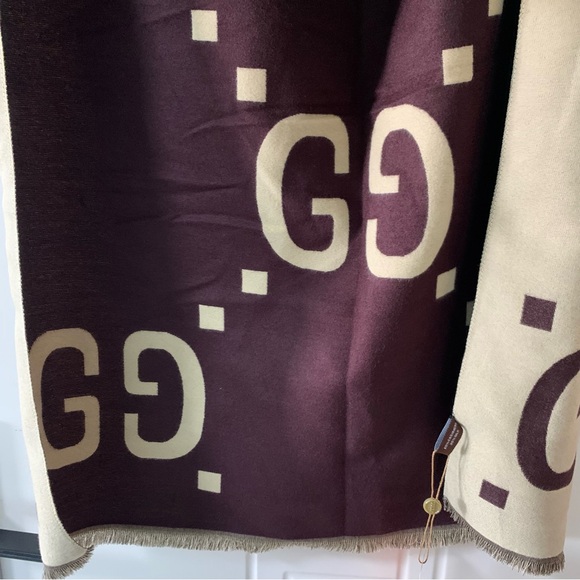 Multicolor Check Print Long Flowy Cashmere Scarf - Picture 6 of 7